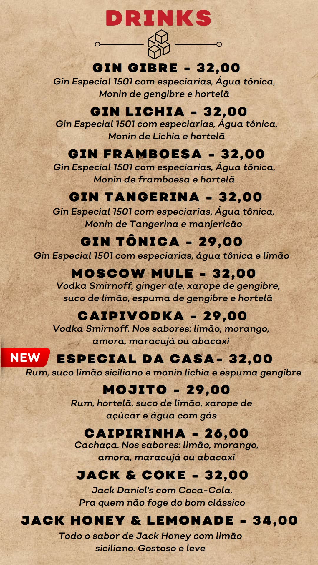 Cardápio página 20